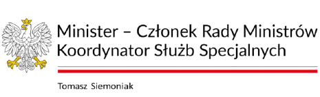 Minister, Członek Rady Ministrów, Koordynator Służb Specjalnych Tomasz Siemoniak – Patronat Honorowy