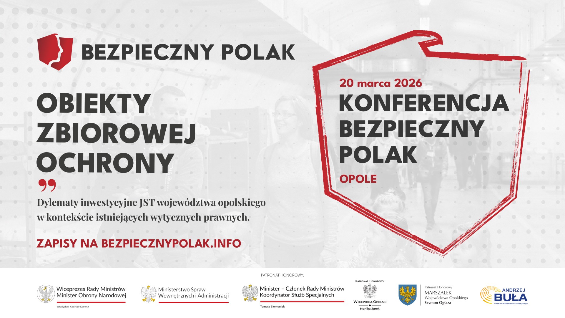 Zaproszenie wideo na konferencję Bezpieczny Polak w Opolu